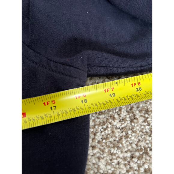 CHAPS Women’s Navy Blue 100% Cotton Jacket Size M Pockets Buttons. - Picture 7 of 9